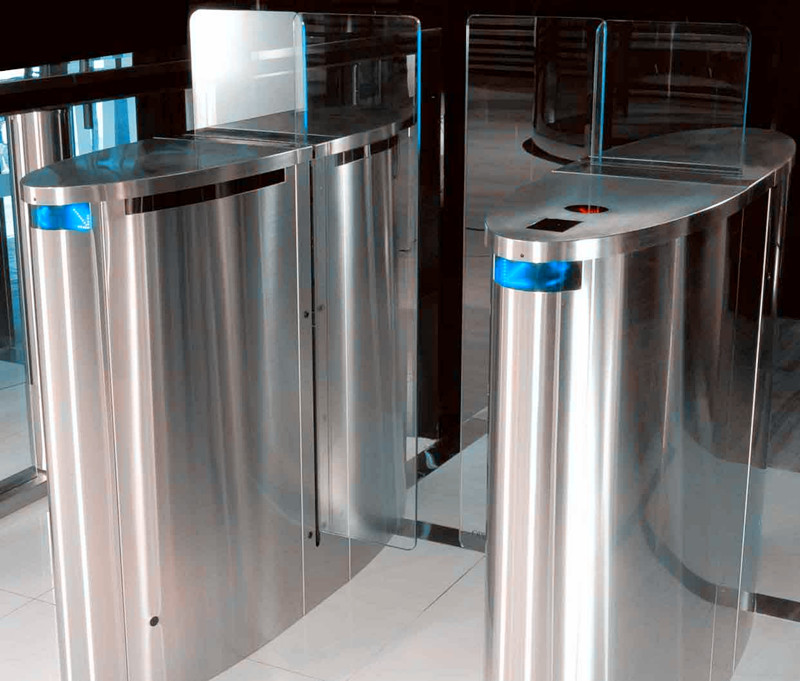 写字楼打卡平移闸机人脸识别摆闸刷卡机速通门指纹考勤门禁