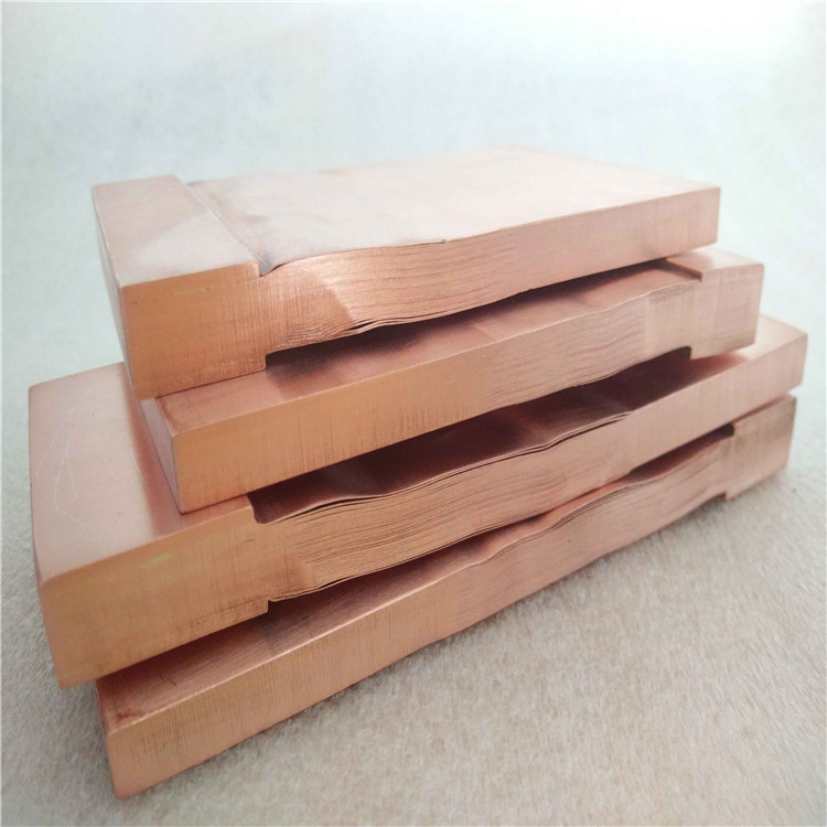 00503mm厚铜箔软连接材质铜伸缩节叠镍片