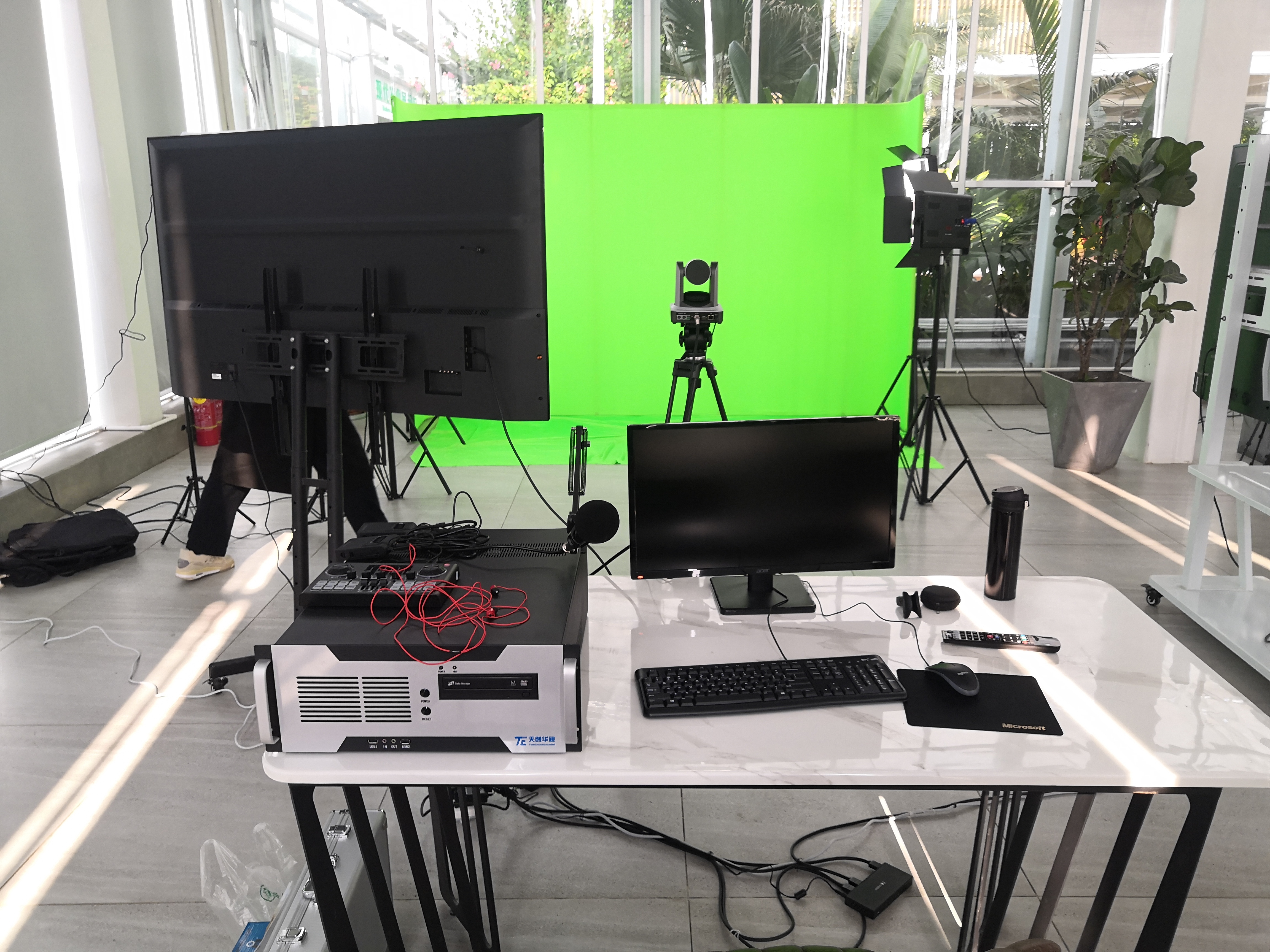 网络直播间搭建 虚拟抠像系统多平台直播